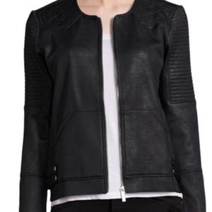 Kooples Sport Coated Moto Jacket
